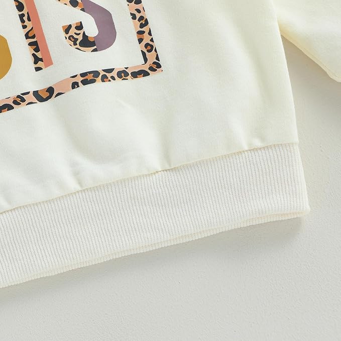 VISGOGO Infant Baby Boy Girls Big Lil Bro Big Lil Sis Matching Set Sweatshirt Romper Embroidery Sweater Toddler Clothes