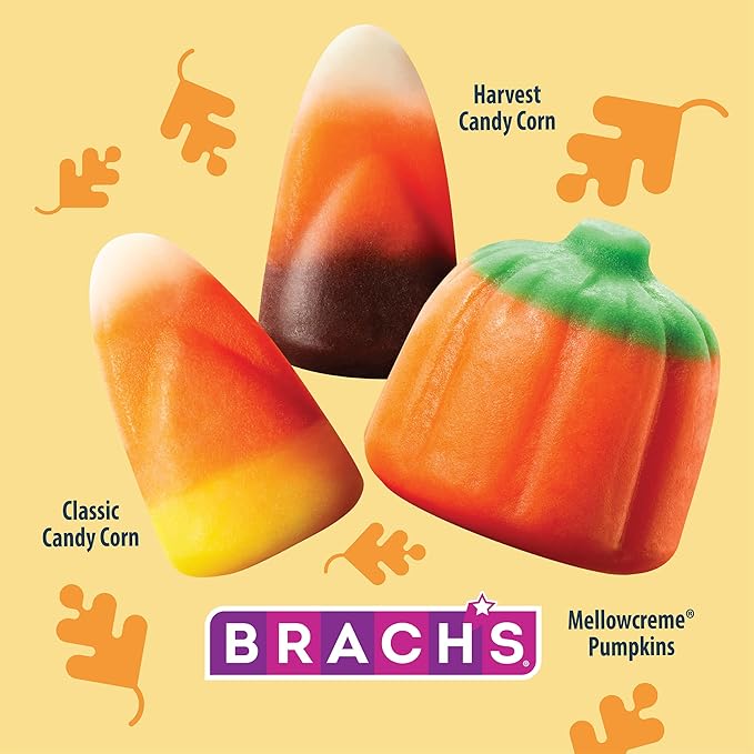 Brach's Mellowcreme Autumn Mix Candy, Halloween Candy, Fall Treats, 2lb Bag