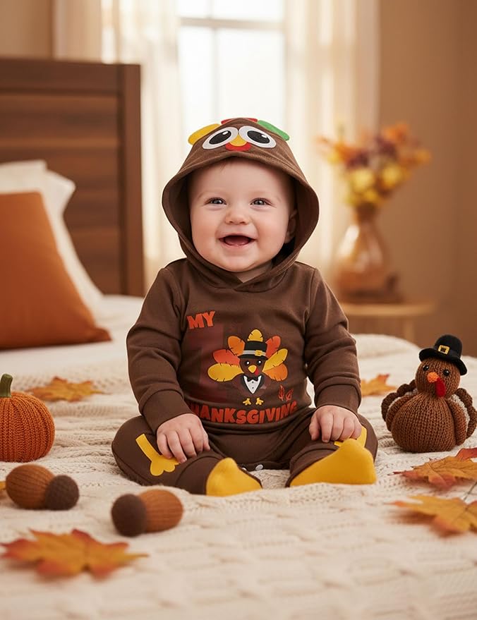 Fommy Newborn Baby Boy Clothes Plaid Letter Print Long Sleeve Hoodies + Long Pants 2PCS Fall Winter Outfits Set