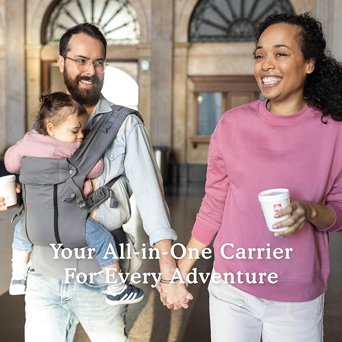 Beco 8 Baby Carrier from Newborn to Toddler (7-45lbs) - All in 1 Hybrid Front, Hip and Backpack Style Carrier with Breathable, Cooling Mesh - Dark Grey