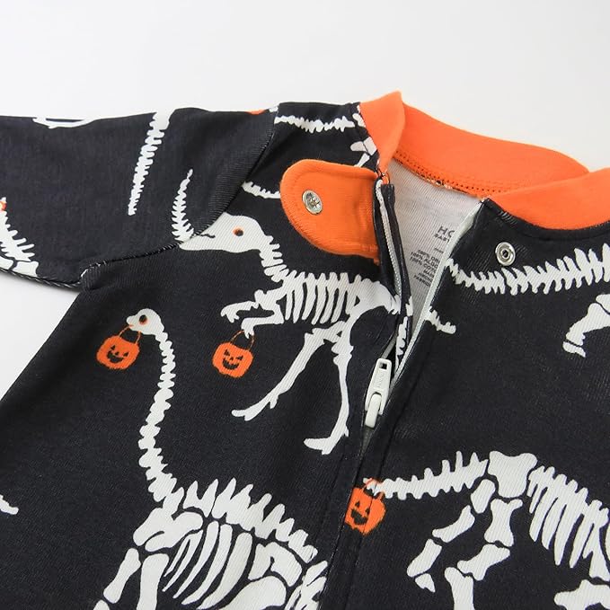 HonestBaby Baby Celebration Sleep & Play Footed One-Piece Pajama Sleeper 100% Organic Cotton