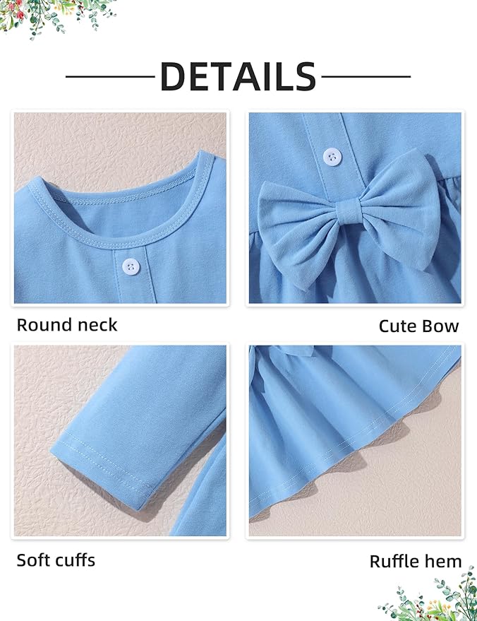 oklady Toddler Baby Girl Clothes Solid Color Ruffle Tops Floral Pants with Headband Fall Winter Cute Girl Outfits