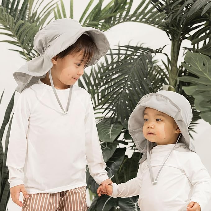 Tiny Twinkle Sun Protection Baby Flap Hat with UPF 50+ Sun Protection for Baby and Toddler Boys and Girls