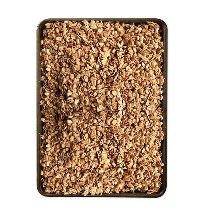 Grandy Organics Vanilla Cinnamon Granola, 10 Pound Bulk Bag, Certified Organic, Gluten Free, Non-GMO, Kosher, Plant Based Protein Granola