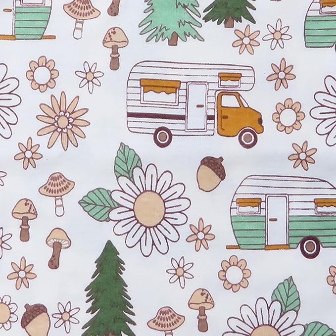 HonestBaby 2-Piece Pajamas Sleepwear Pjs 100% Organic Cotton for Baby, Toddler, Kids, Boy