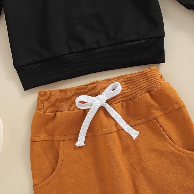 CIYCUIT Toddler Baby Boy Clothes Long Sleeve Sweatshirt Pants Set Fall Winter Outfits