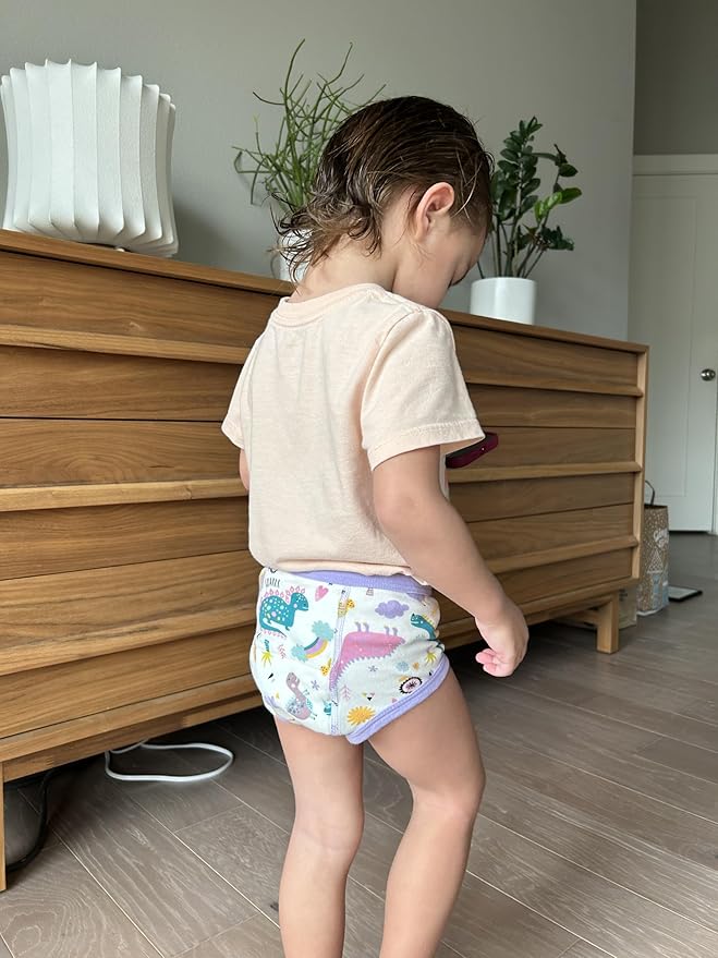 MooMoo Baby Training Underwear 10 Packs Absorbent Potty Training Pants for Boys and Girls Cotton Pee Pants 2T-9T