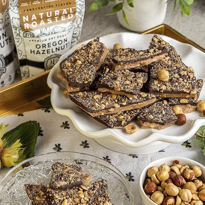 Oregon Farm To Table Hazelnuts from Premium Growers - Dry Roasted - Natural Roasted – Kosher Certified - 1 LB bag