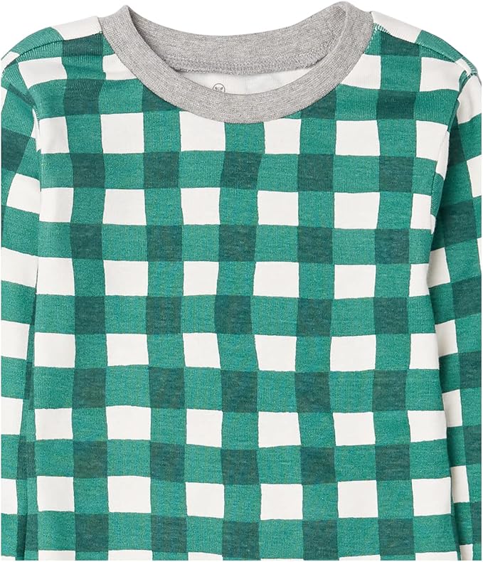 HonestBaby 4 Piece Pajamas Sleepwear Pjs 100% Organic Cotton for Infant Baby and Toddler Boys, Girls, Unisex