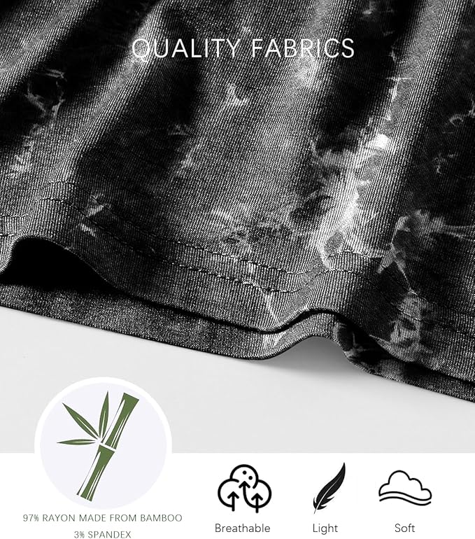 Jimonda Baby/Toddler Soft Sleepwear Short sleeve Kids Cool Pajama Outdoor 2-Piece Shirt&Shorts Casual sets Tie Dye PJ