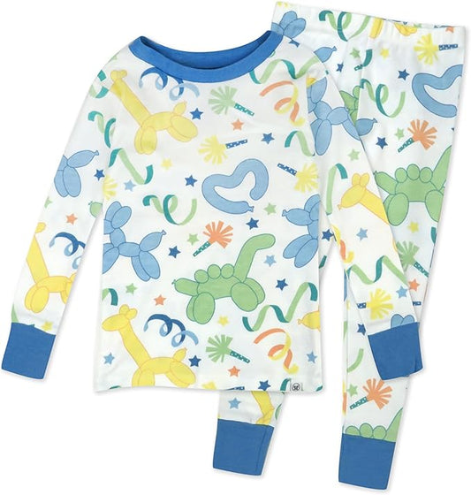 HonestBaby 2-Piece Pajamas Sleepwear Pjs 100% Organic Cotton for Baby, Toddler, Kids, Boy