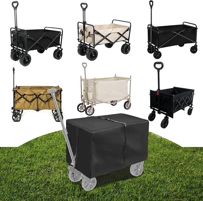 Universal Folding Stroller Waterproof Wagon Cover,Outdoor Garden Storage HandCart Rain Cover,UV Resistant, Dustproof, Tear Resistant, With Storage Bag