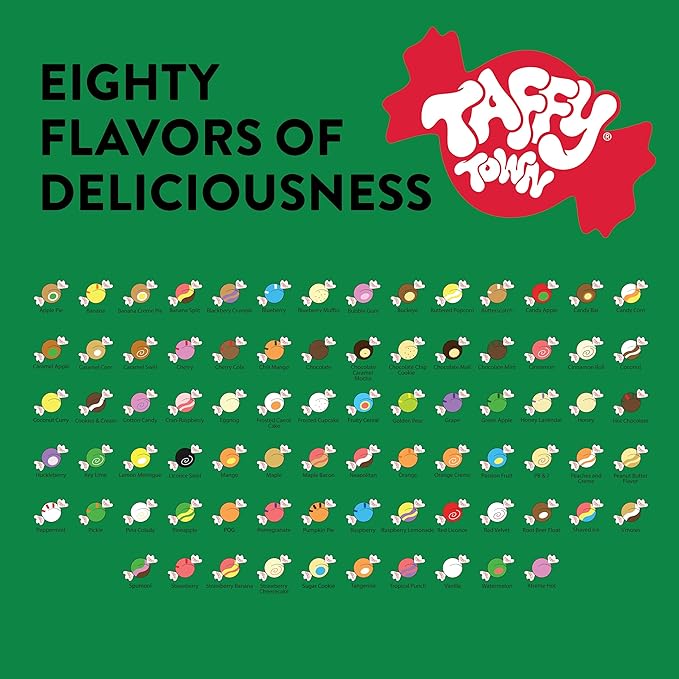 Taffy Town Saltwater Taffy, Watermelon, 2.5Lb