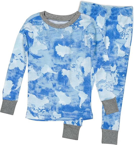 HonestBaby 2-Piece Pajamas Sleepwear Pjs 100% Organic Cotton for Baby, Toddler, Kids, Boy