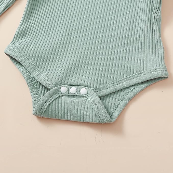 Infant Baby Girl Clothes Newborn Girl Outfit Long Sleeve Romper Pants Set Cute Baby Clothes for Girls Fall/Winter