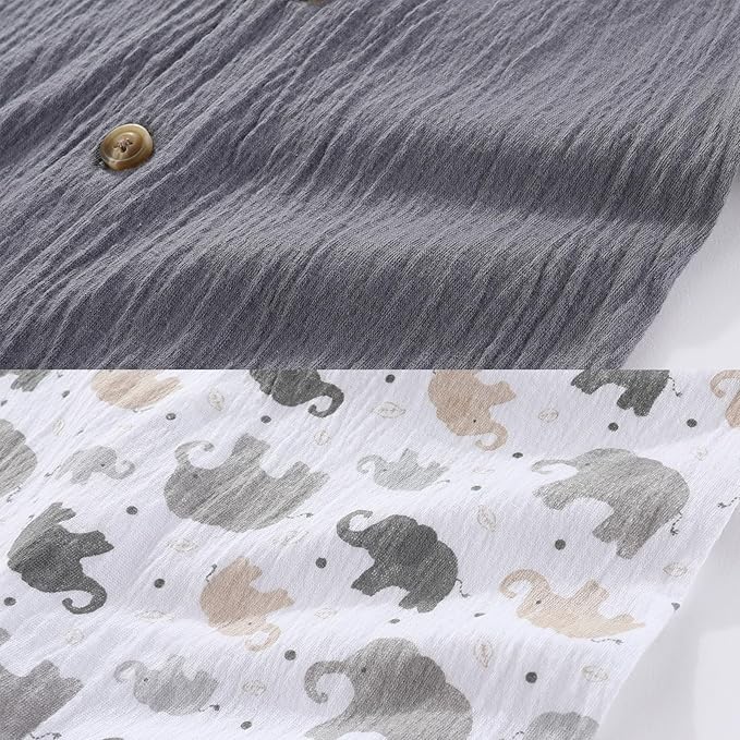 Baby Girl Romper Button Jumpsuit Summer Infant Boy Clothes for 0-24 Months