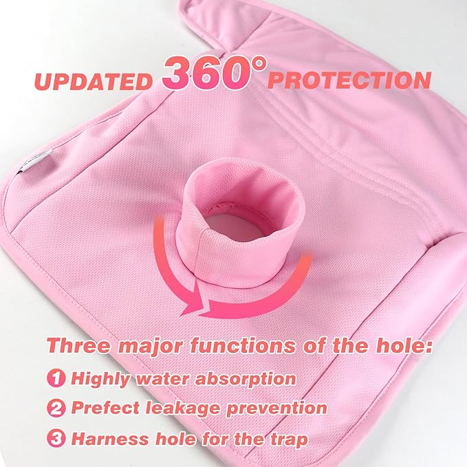 Piddle Pads, Multi-use and Leak Free Lines for Baby Stroller, High Chair & Car Seat, Waterproof Toilet Training Seat Covers for Toddles (Pink Rainbow，(2 Pack))