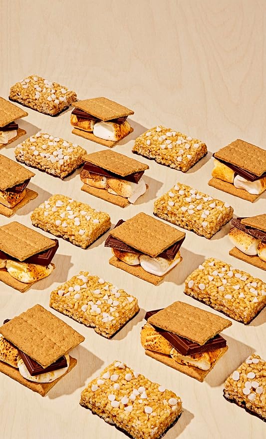 MAGIC SPOON Treats - High Protein, Low Carb, Keto Friendly, Low Sugar, Gluten Free, Crispy Protein Bar Cereal Bar, On-The-Go Healthy Snack (Smores, 8 Bars)