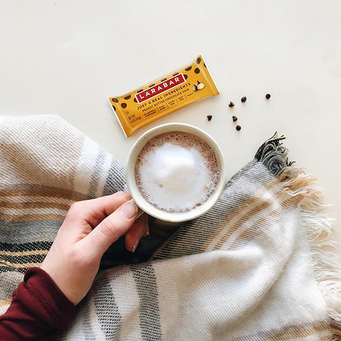 Larabar Peanut Butter Chocolate Chip, Fruit and Nut Bars, Gluten Free and Vegan, 9.6 oz, 6 Ct