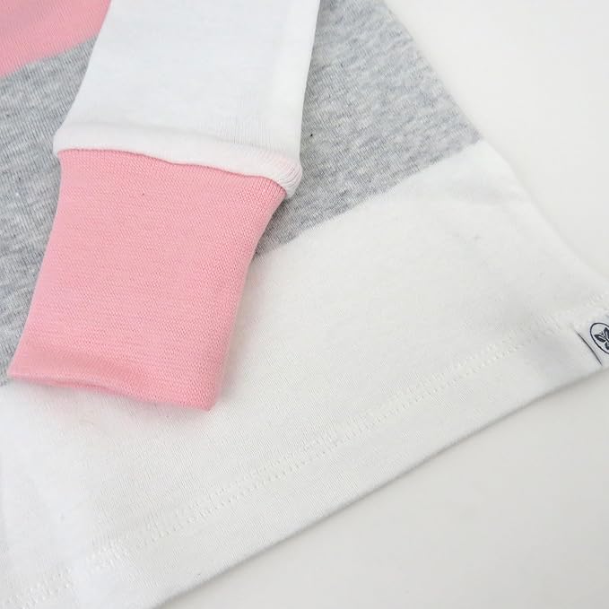 HonestBaby baby-girls 2-piece Pajamas Sleepwear Pjs 100% Organic Cotton for Baby, Toddler, Kids, Girl