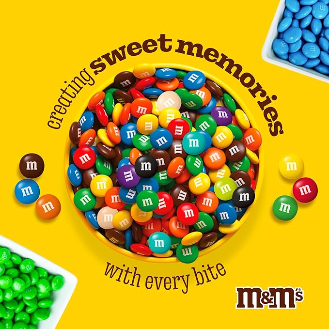 M&M'S Aqua Milk Chocolate Candy, 2lbs of M&M'S in Resealable Pack for Candy Bars, Birthday Parties, Graduations, Dessert Tables & DIY Favors