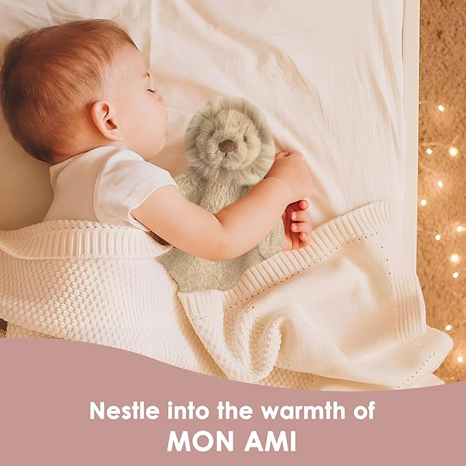Mon Ami Luca The Lion Plush Security Blankie for Babies – 15”, Plush Stuffed Animal Security Blanket, Baby Snuggle Toy, Unisex Newborn Gifts