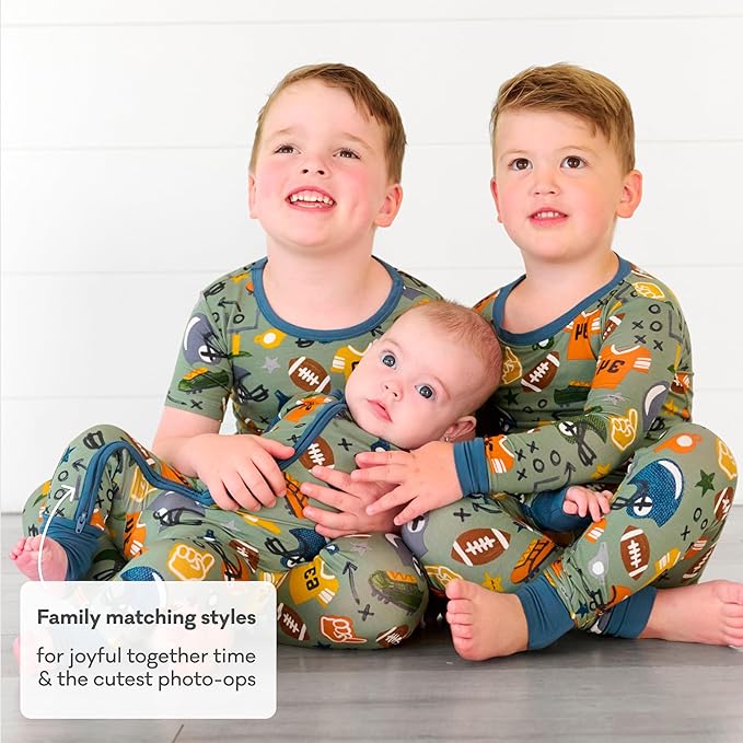 Little Sleepies Pajamas for Baby Boys & Girls, Viscose from Bamboo Baby Pajamas, Preemie & Newborn Sleepers, 2-Way Zipper PJs