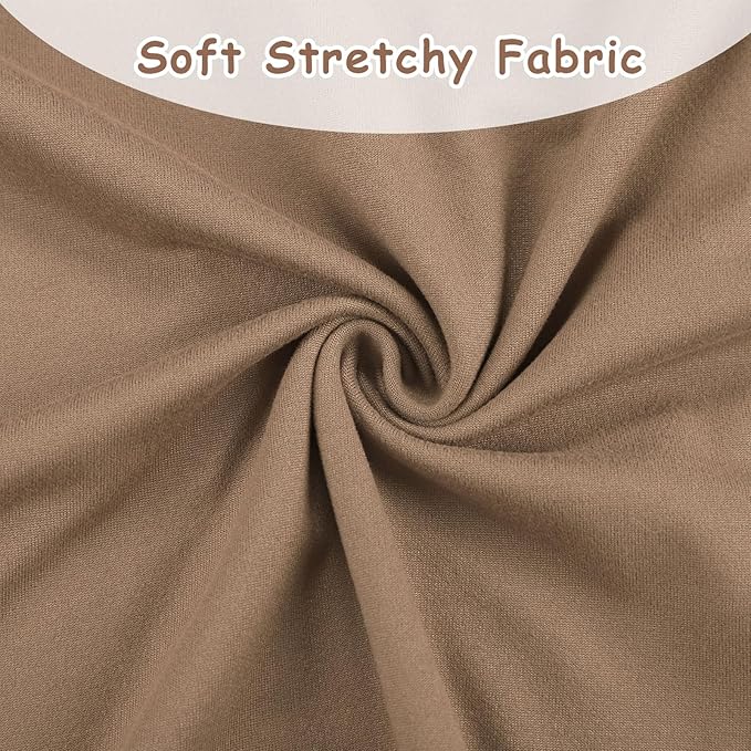 TANOFAR Car Seat Cover for Baby, Multi-Use Cover Carseat Canopy, High Stretchy & Breathable Infant Carseat Cover, Shower Gifts for Unisex Boys and Girls (Brown)