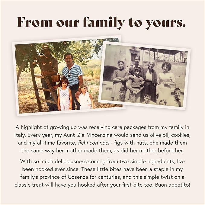 Fichi Fig and Nut Bites, a Wholesome and Delicious Gluten-Free Italian Fruit and Nut Snack (Two Pack, Fig and Walnut)