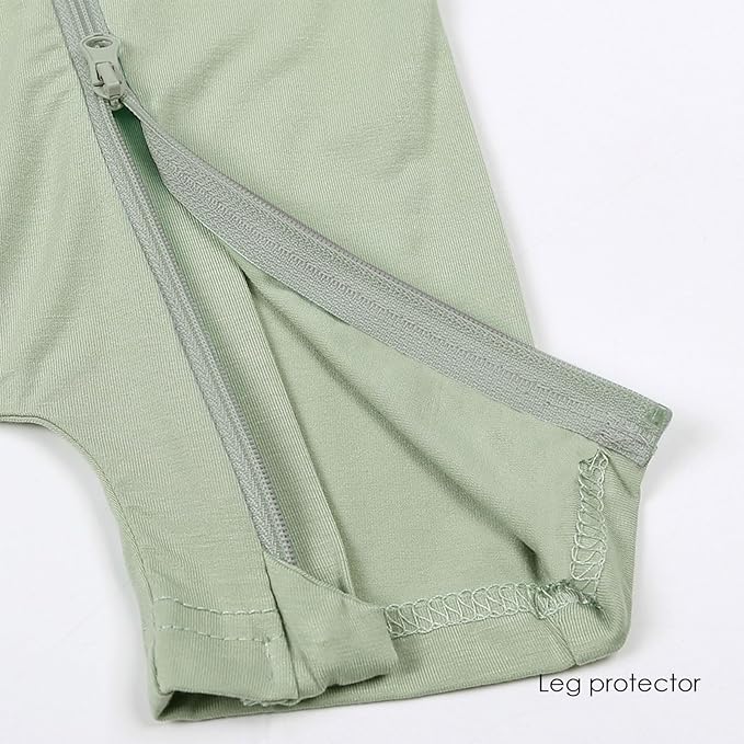 OPAWO Bamboo Baby Pajamas 3 Pack, Double Zipper Bamboo Sleepers for Baby Boy Girl Romper, Toddler Summer Clothes Outfit 0-24M