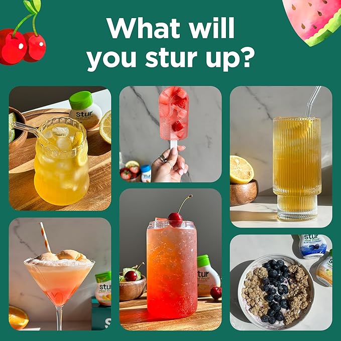 Stur Liquid Water Enhancer | Coconut Pineapple | Naturally Sweetened | High in Vitamin C & Antioxidants | Sugar Free | Zero Calories | Keto | Vegan | 5 Bottles, Makes 120 Drinks