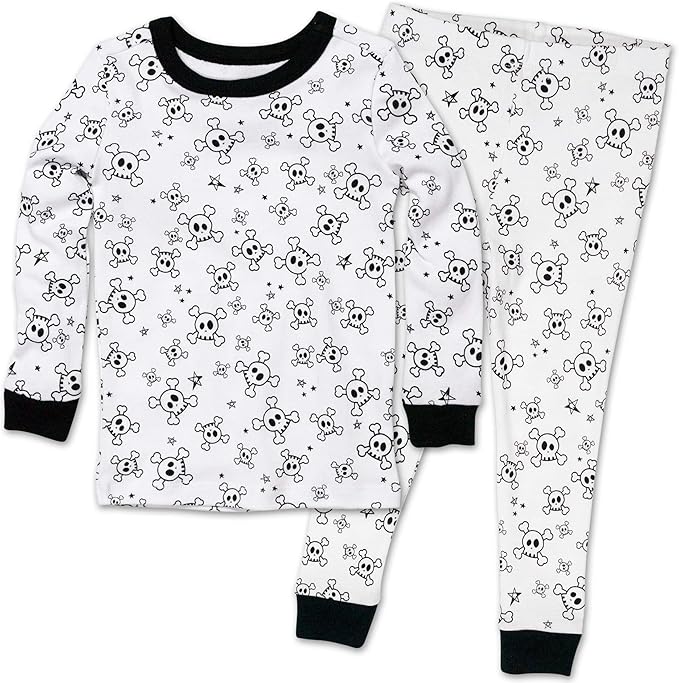 HonestBaby unisex-baby Celebration 2-piece Pajamas Sleepwear Pjs 100% Organic Cotton for Baby, Toddler, Kids