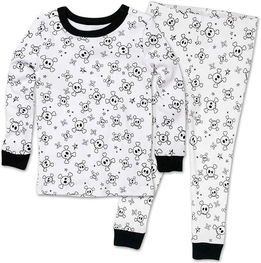 HonestBaby unisex-baby Celebration 2-piece Pajamas Sleepwear Pjs 100% Organic Cotton for Baby, Toddler, Kids