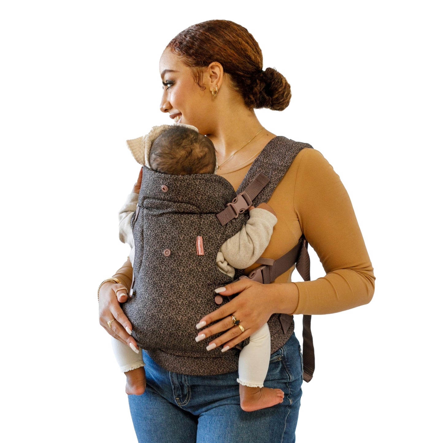 Infantino Flip 4-in-1 Convertible Baby Carrier, Adjustable, Ergonomic Babywearing, Registry Essential, Baby Carrier for Newborn to Toddler, Gray