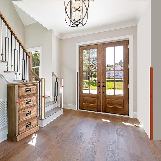 2PCS Wall Corner Protectors Guards - Self Adhesive Corner Protector & Corner Guards for Walls Edge Protection, Easy to Apply - No Tools Needed(Beige, 35.4"x1.18")