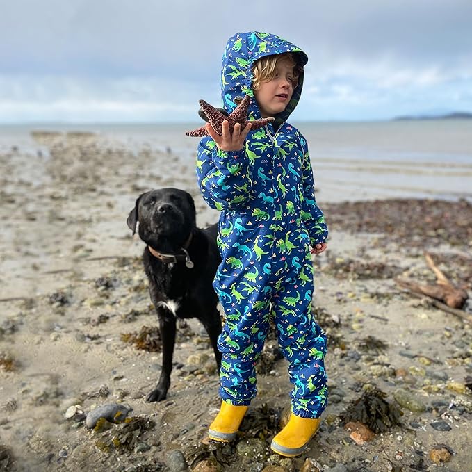 JAN & JUL Waterproof Rain Suit, Windproof Coveralls for Toddlers and Kids