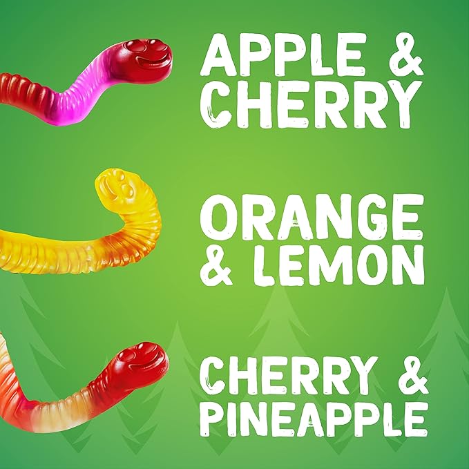 Black Forest Organic Gummy Worms Candy, 4 Ounce Bag (Pack of 12)