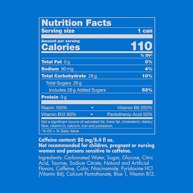 Red Bull Sea Blue Edition Energy Drink, 8.4 Fl Oz, 24 Cans (6 Packs of 4)