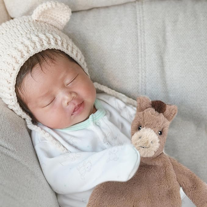MON AMI Penny The Pony Plush Lovey for Babies – 15” | Security Blanket for Newborns