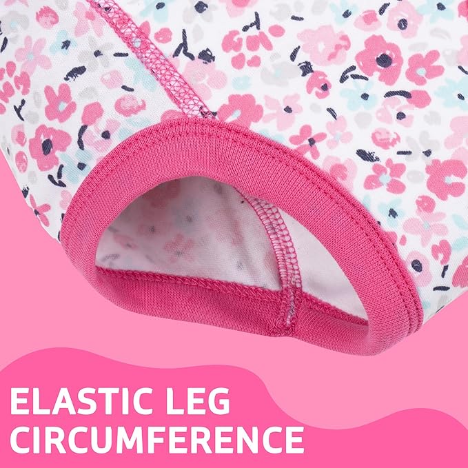 BIG ELEPHANT 10-Pack Baby Potty Training Underwear, Soft 100% Cotton Absorbent Training Pants for Boys & Girls, Ages 12M-10Y