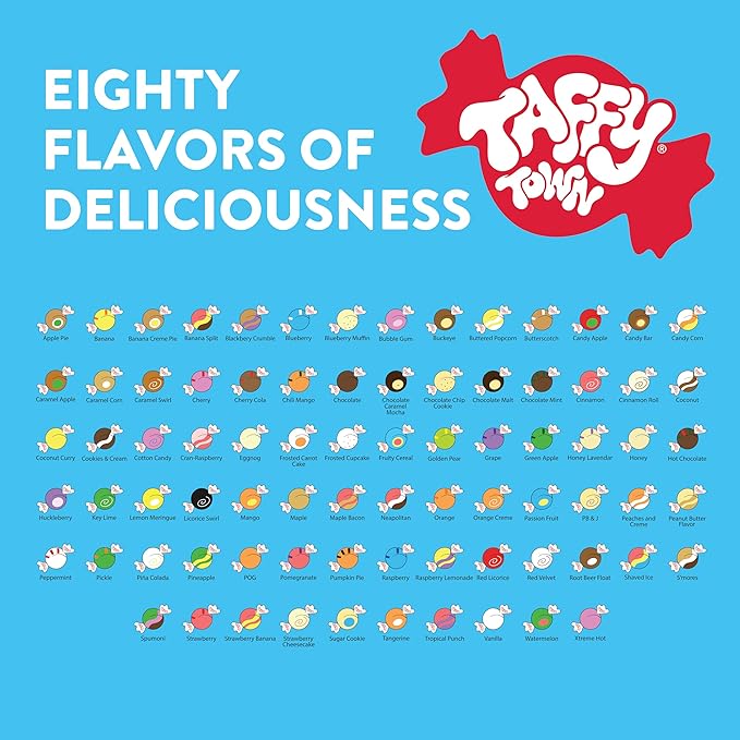 Taffy Town Saltwater Taffy, Cotton Candy, 2.5Lb