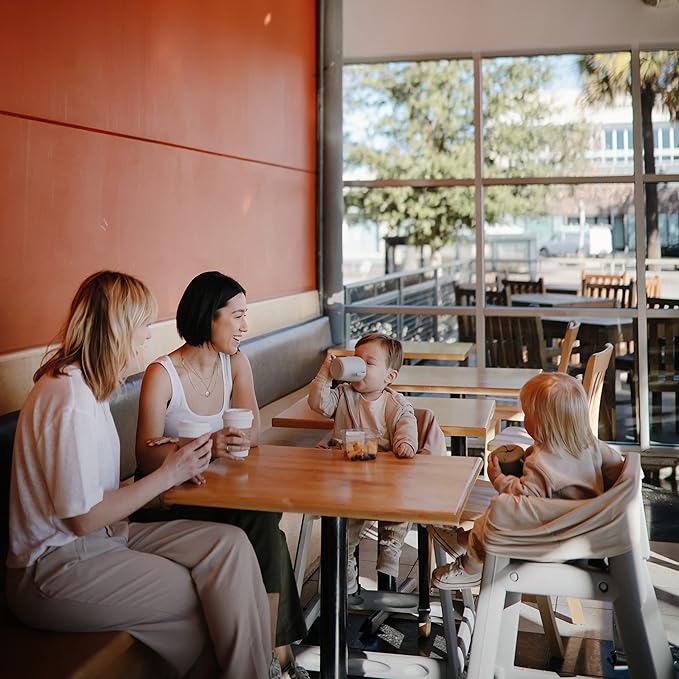 mushie Baby Car Seat Canopy Cover | Breathable & Stretchy Multi Use Cover for Breastfeeding, Nursing, High Chair, Shopping Cart, Strollers (Fog)