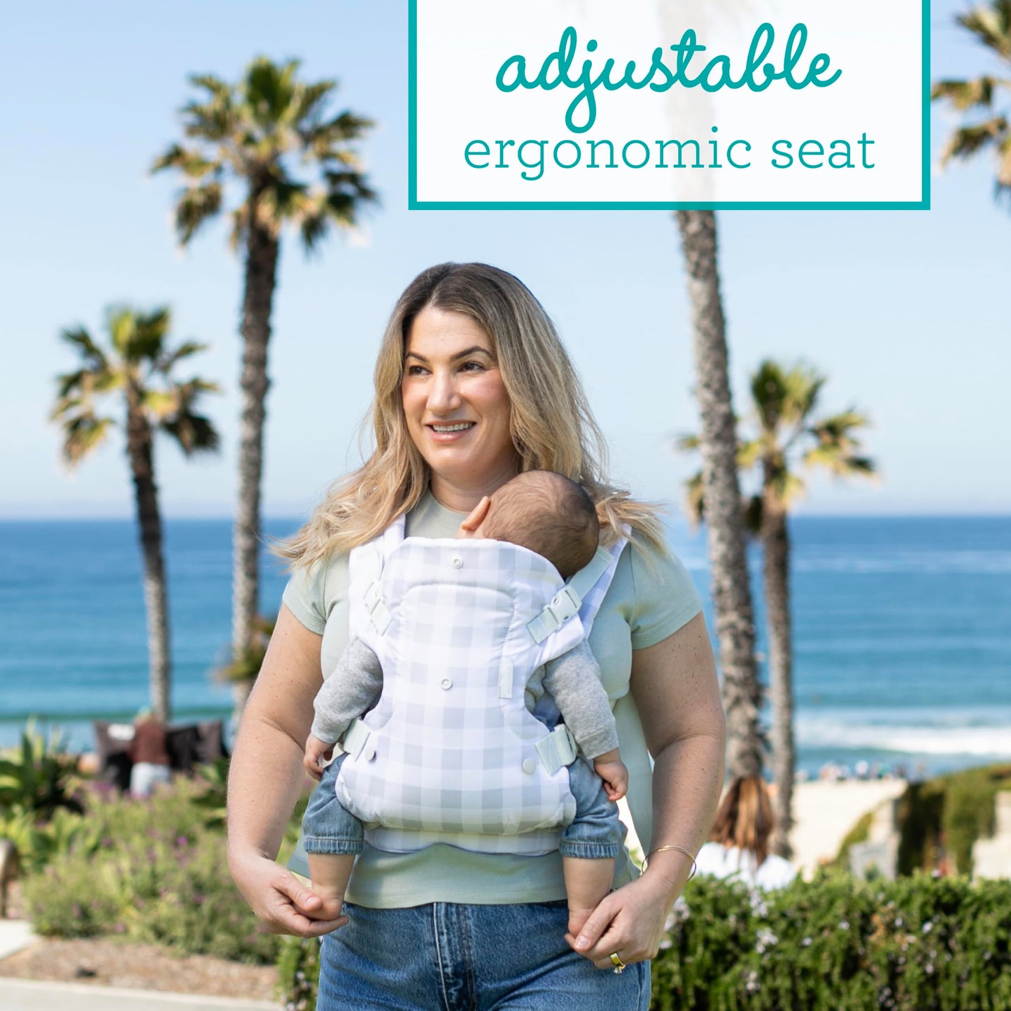 Infantino Flip 4-in-1 Convertible Baby Carrier, Adjustable, Ergonomic Babywearing, Registry Essential, Baby Carrier for Newborn to Toddler, Gray