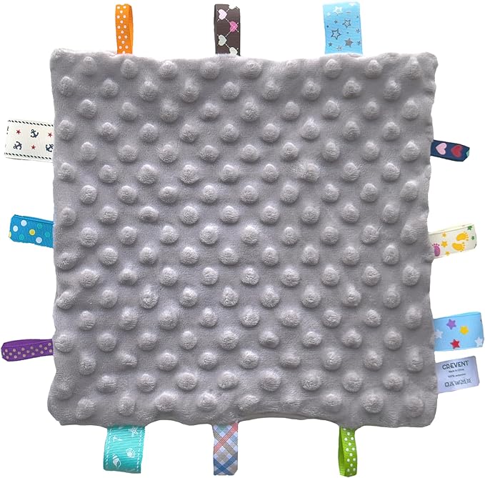 CREVENT Gift Set for Newborns -Diaper Caddy Organizer Basket with 2 Blankets, 1 Taggie, 1 Lovey, 3 Socks，1 Gift Bag with Ribbon - Welcome Essential Baby Shower (Neutral