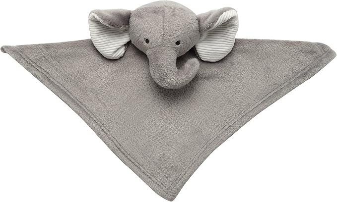 Lambs & Ivy Gray Elephant Soft Baby/Child/Toddler Plush Lovey Security Blanket