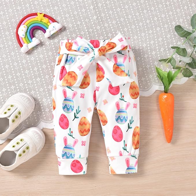 Aalizzwell Preemie Newborn Infant Baby Girls Clothes Ribbed Romper Bodysuit Pants Set Fall Winter Outfits