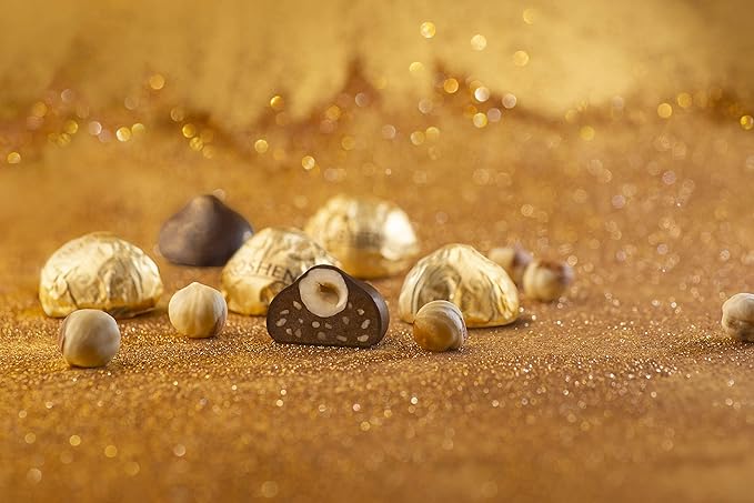 Roshen Kiev Vecherniy Chocolate Candy with Chopped and Hazelnuts Coating, Premium Gift Box 12.42oz/352 grams