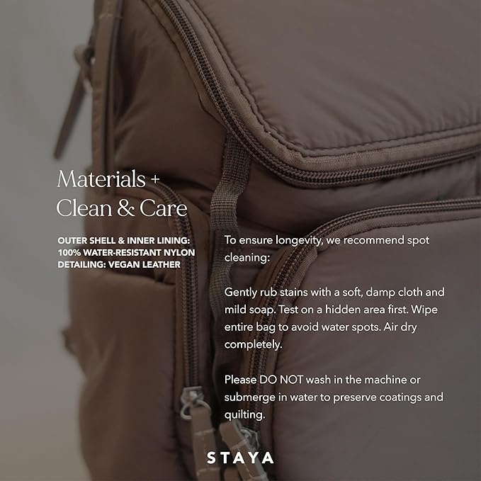 Staya- Cloud Diaper Bag (Taupe, Medium)