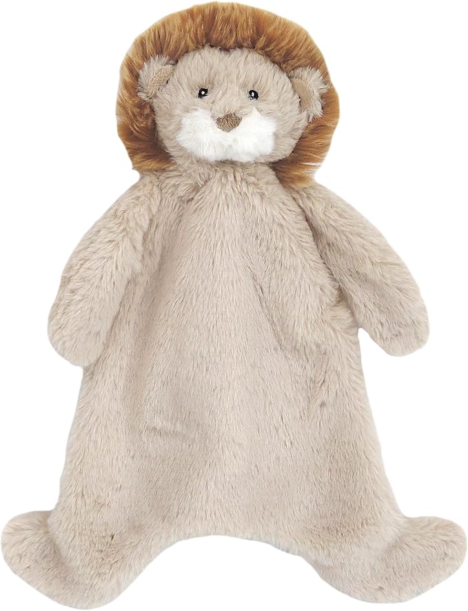 MON AMI Security Blankie for Babies Plush Stuffed Animal Security Blanket, Baby Snuggle Toy, Unisex Newborn (Leon Lion)