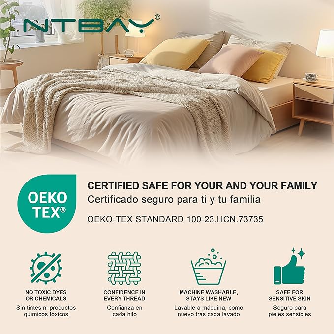 NTBAY 3 Layer Toddler Blanket, Muslin Cotton Jacquard Bed Blankets, Lightweight Thermal Baby Blanket, Super Soft and Warm Crib Blanket for All Seasons, Decoration Gift, 45"x60", Blue and Yellow Star